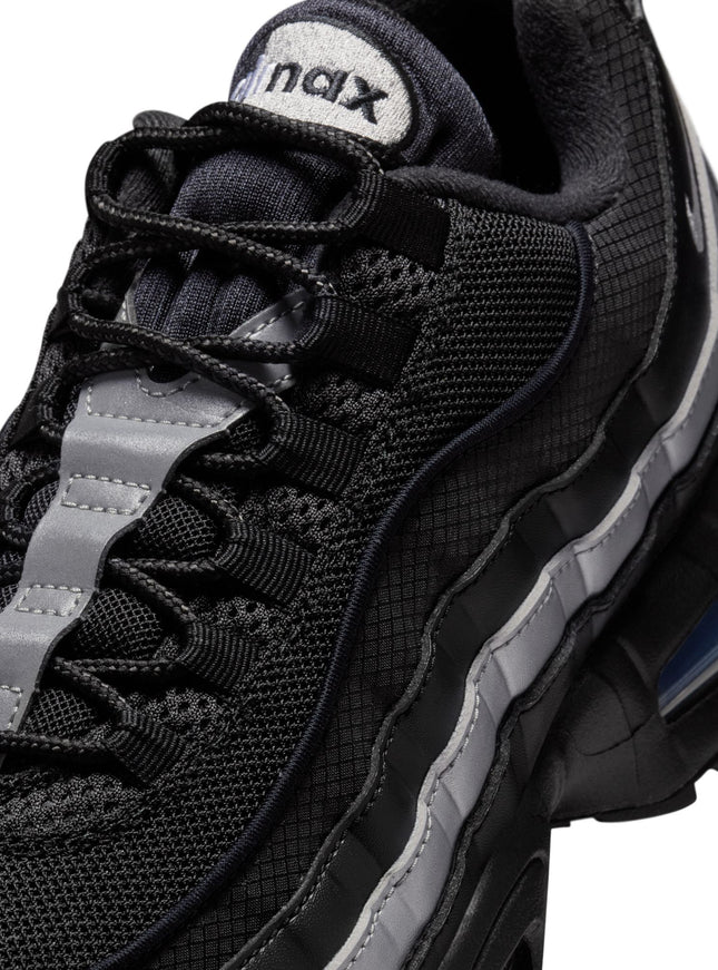 Nike Mens Air Max 95 "Big Bubble" - Black/Metallic Silver