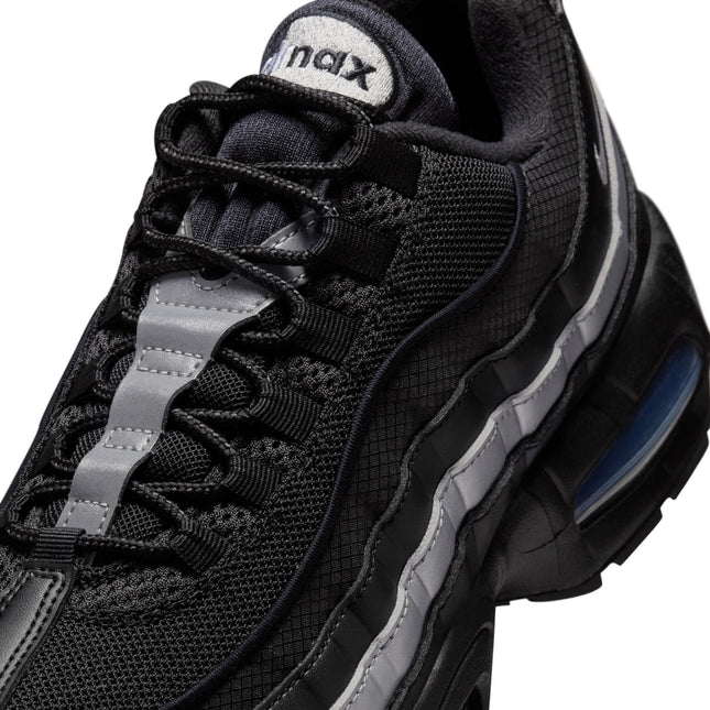 Nike Mens Air Max 95 "Big Bubble" - Black/Metallic Silver