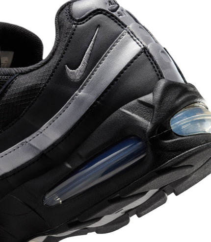 Nike Mens Air Max 95 "Big Bubble" - Black/Metallic Silver