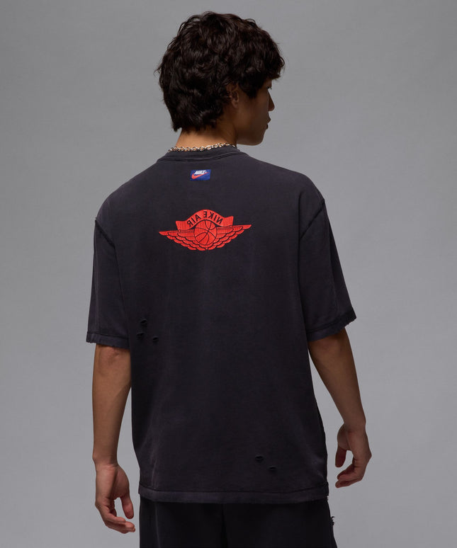 Air Jordan Mens Rare Air Tee - Black/Chile Red