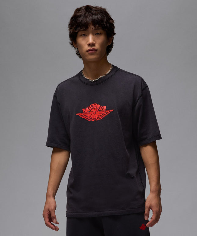Air Jordan Mens Rare Air Tee - Black/Chile Red