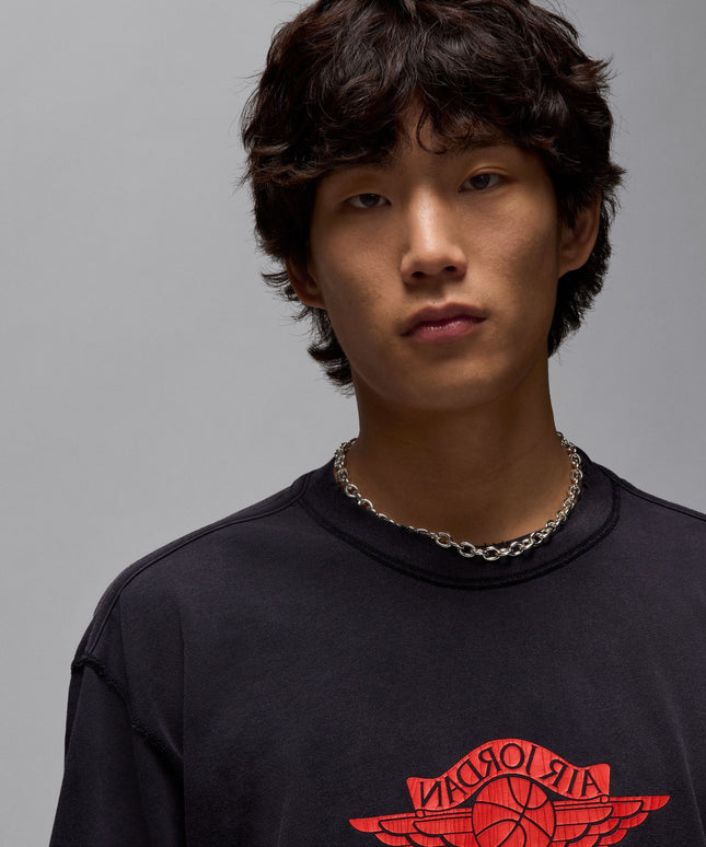 Air Jordan Mens Rare Air Tee - Black/Chile Red