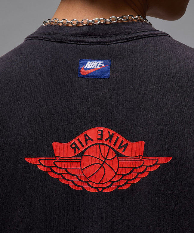 Air Jordan Mens Rare Air Tee - Black/Chile Red
