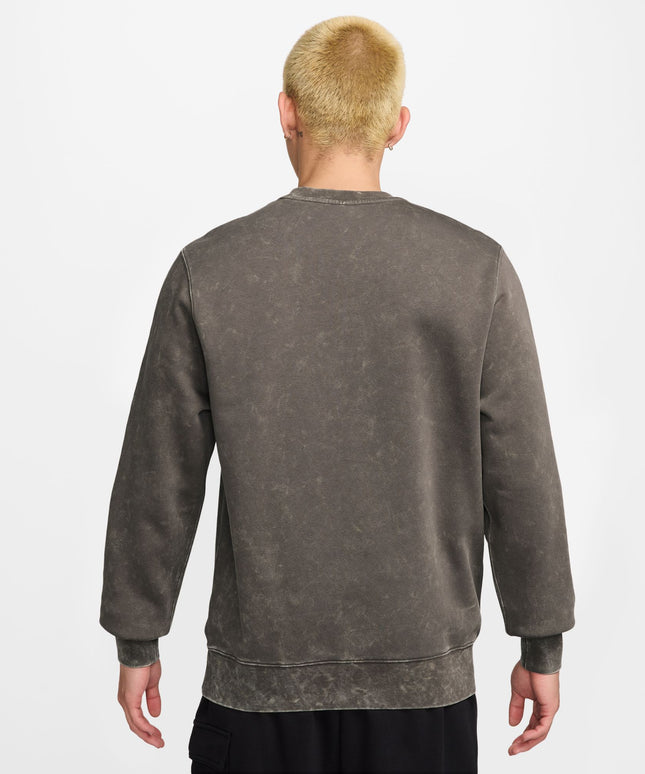 Nike Mens Sportswear Club Fleece Crewneck - Cave Stone