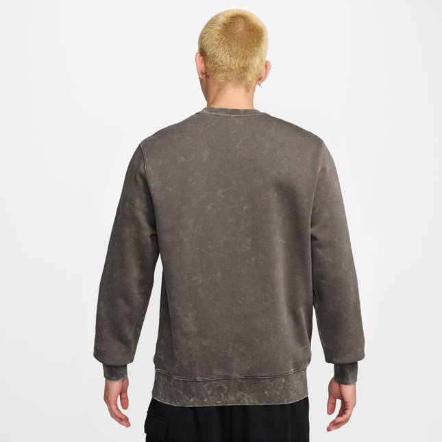 Nike Mens Sportswear Club Fleece Crewneck - Cave Stone