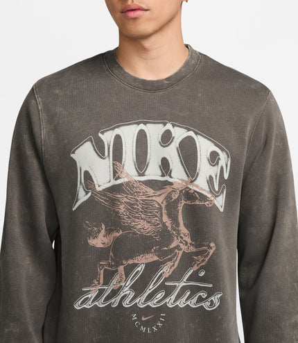 Nike Mens Sportswear Club Fleece Crewneck - Cave Stone