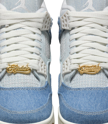 Air Jordan Womens 4 Retro - Worn Blue