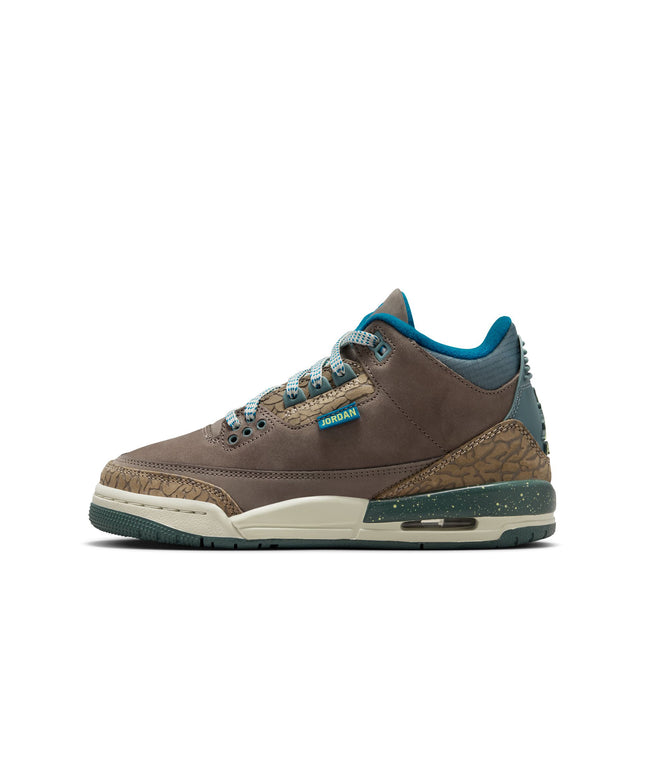Air Jordan Big Kids Retro 3 - Olive Grey