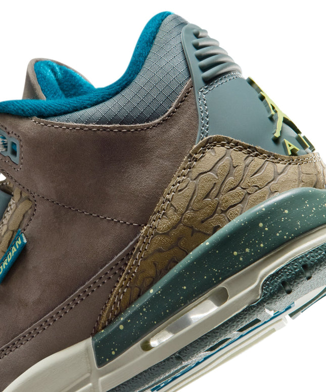 Air Jordan Big Kids Retro 3 - Olive Grey