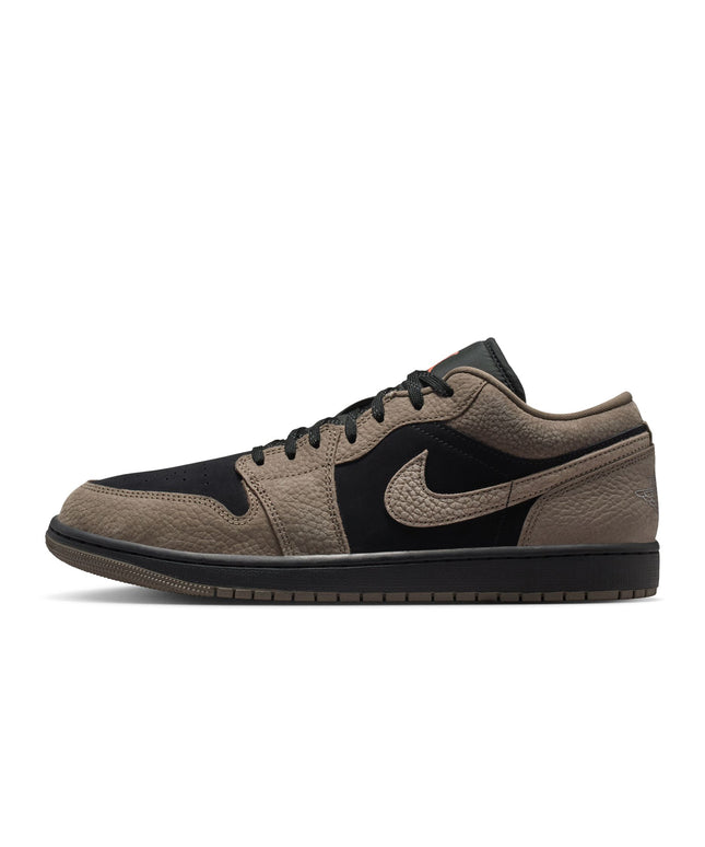 Air Jordan Mens 1 Low SE - Black/Olive Grey