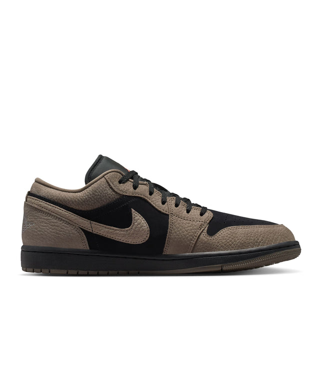 Air Jordan Mens 1 Low SE - Black/Olive Grey
