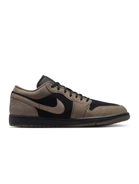 Air Jordan Mens 1 Low SE - Black/Olive Grey