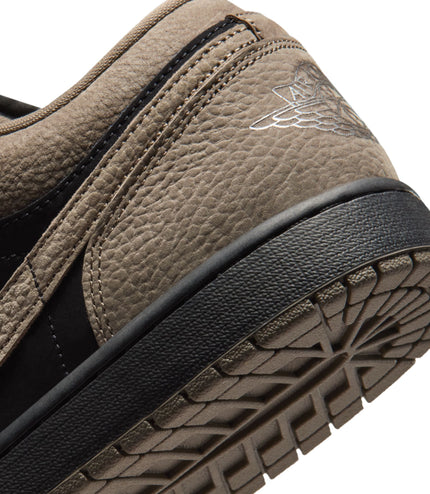 Air Jordan Mens 1 Low SE - Black/Olive Grey