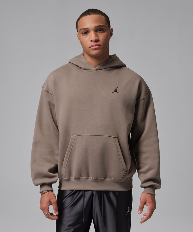 Air Jordan Mens Brooklyn Fleece Pullover Hoodie - Olive Grey