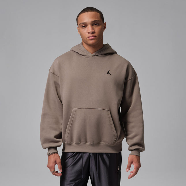 Air Jordan Mens Brooklyn Fleece Pullover Hoodie - Olive Grey