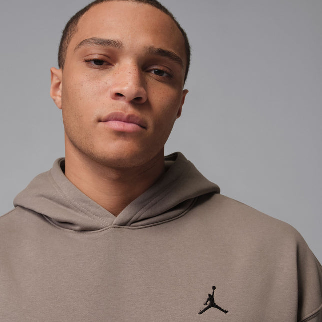 Air Jordan Mens Brooklyn Fleece Pullover Hoodie - Olive Grey