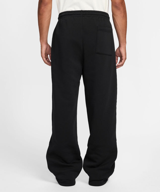 Air Jordan Mens Oversized Open-Hem Sweatpants -  Black