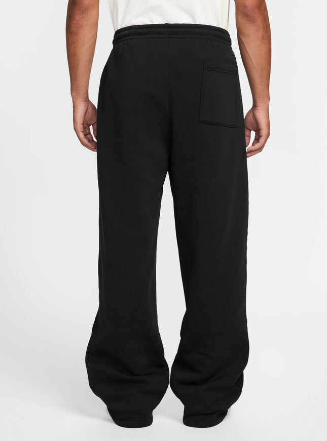 Air Jordan Mens Oversized Open-Hem Sweatpants -  Black