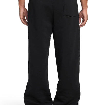 Air Jordan Mens Oversized Open-Hem Sweatpants -  Black