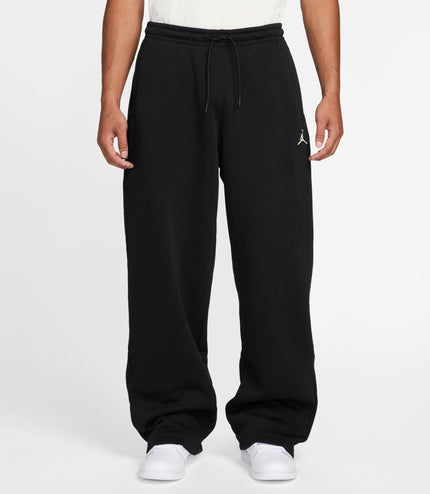 Air Jordan Mens Oversized Open-Hem Sweatpants -  Black