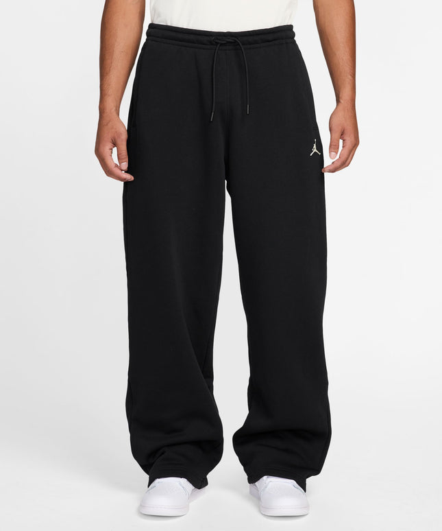 Air Jordan Mens Oversized Open-Hem Sweatpants -  Black