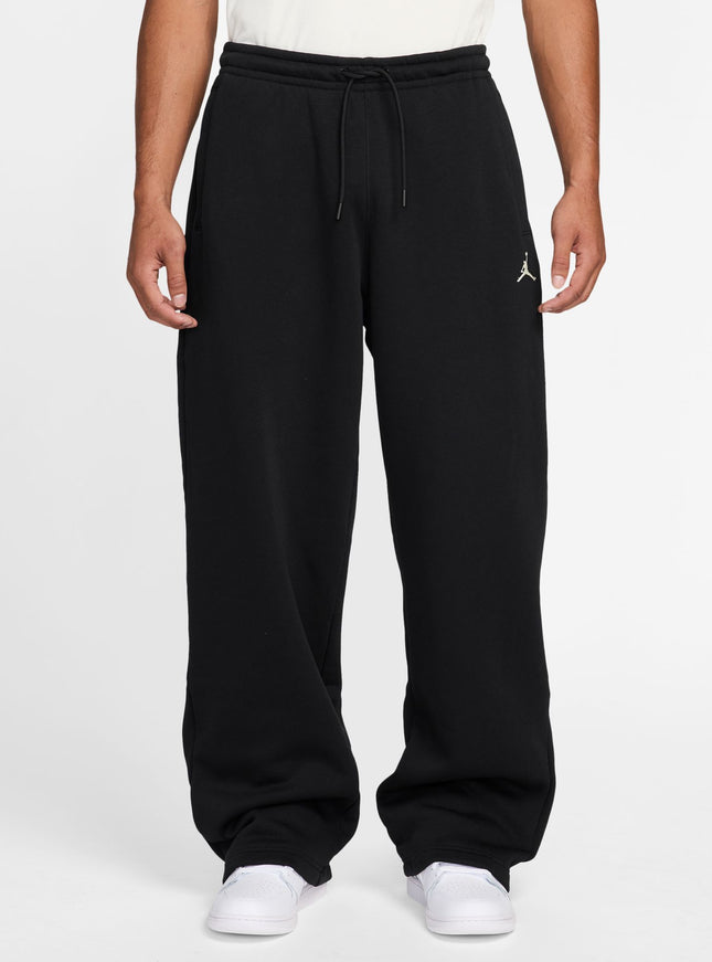 Air Jordan Mens Oversized Open-Hem Sweatpants -  Black
