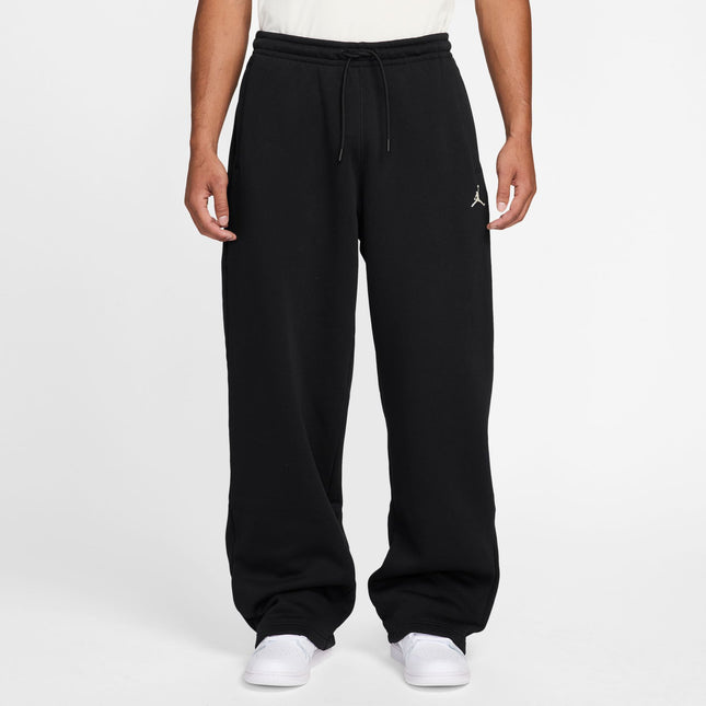 Air Jordan Mens Oversized Open-Hem Sweatpants -  Black