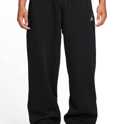 Air Jordan Mens Oversized Open-Hem Sweatpants -  Black