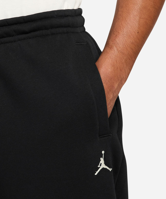 Air Jordan Mens Oversized Open-Hem Sweatpants -  Black