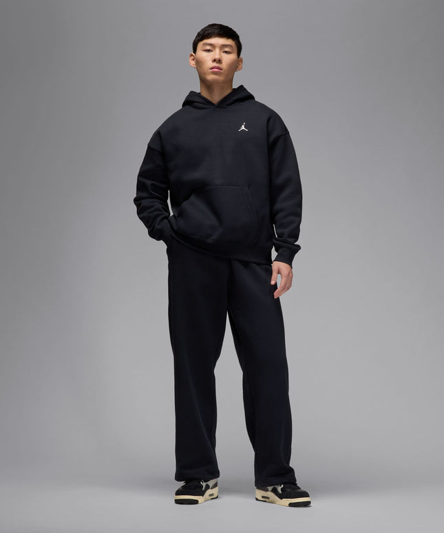 Air Jordan Mens Oversized Open-Hem Sweatpants -  Black