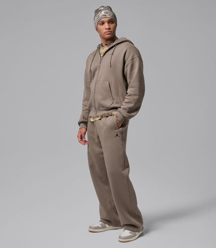 Air Jordan Mens Oversized Open Hem Sweatpants - Olive Grey