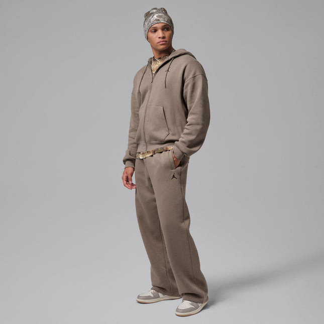 Air Jordan Mens Oversized Open Hem Sweatpants - Olive Grey