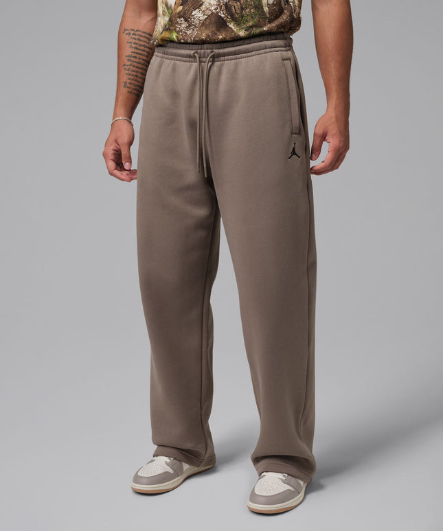 Air Jordan Mens Oversized Open Hem Sweatpants - Olive Grey