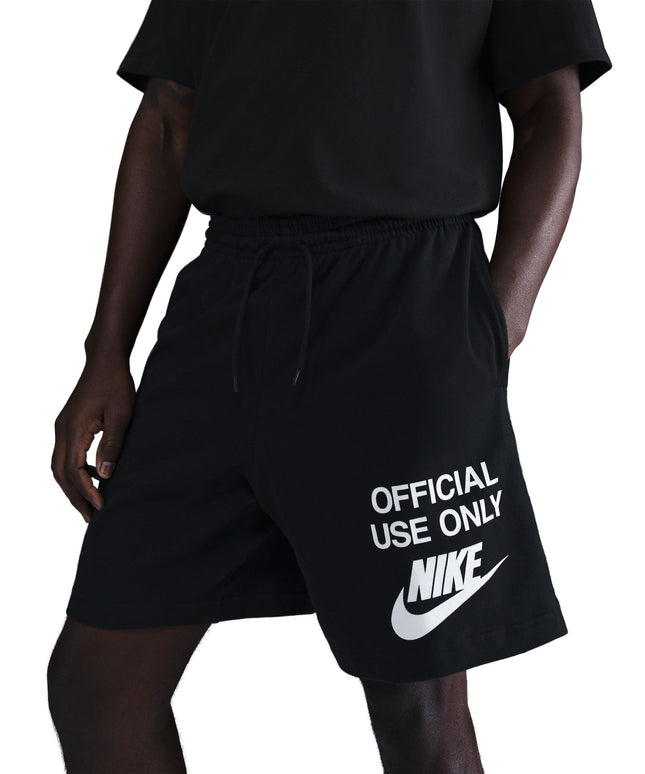 Nike Mens Club Knit Shorts - Black/White