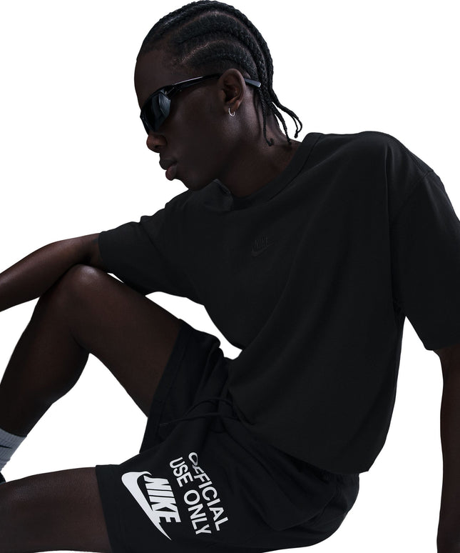 Nike Mens Club Knit Shorts - Black/White