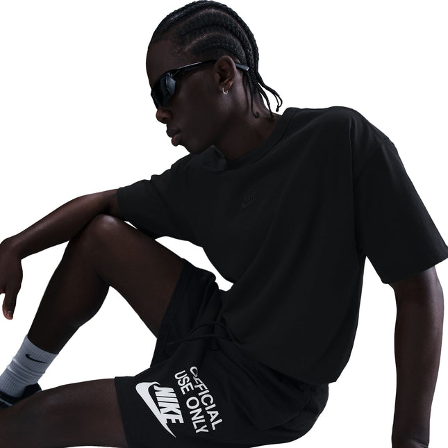 Nike Mens Club Knit Shorts - Black/White