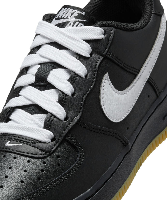 Nike Big Kids Air Force 1 Low - Black/Gum