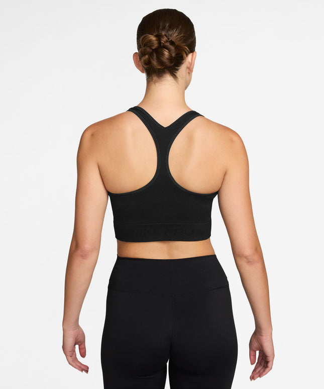 Nike Womens Pro Seamless Cropped Tank Top - Black