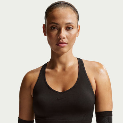 Nike Womens Pro Seamless Cropped Tank Top - Black