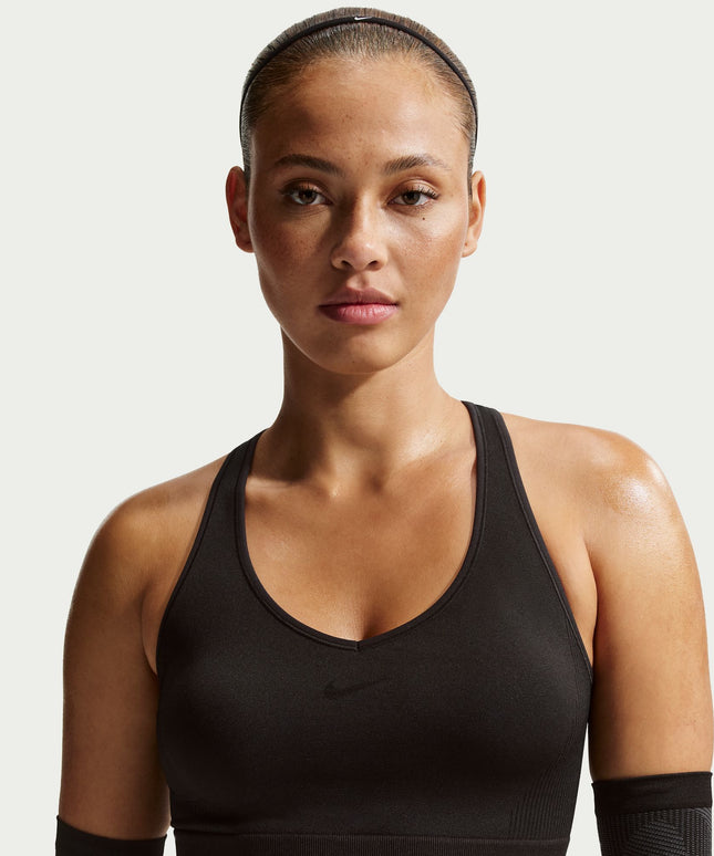 Nike Womens Pro Seamless Cropped Tank Top - Black