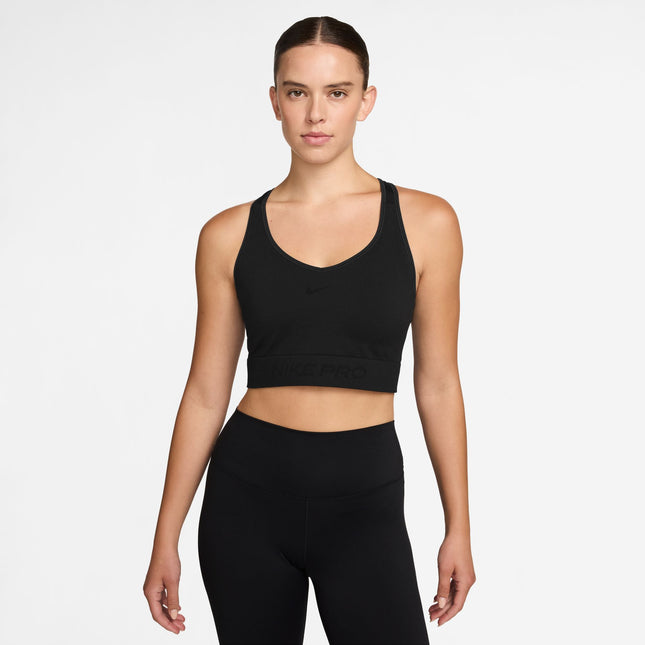 Nike Womens Pro Seamless Cropped Tank Top - Black