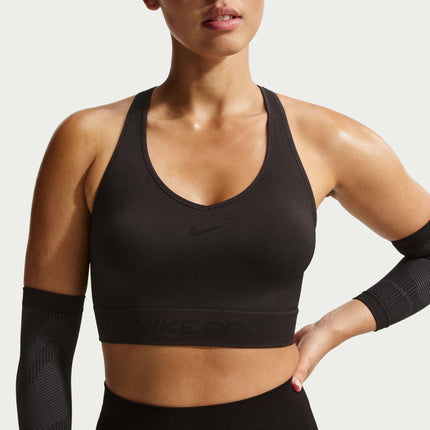 Nike Womens Pro Seamless Cropped Tank Top - Black
