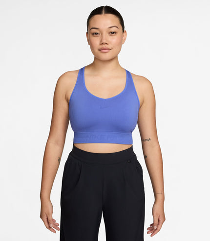 Nike Womens Pro Cropped Seamless Tank Top - Violet