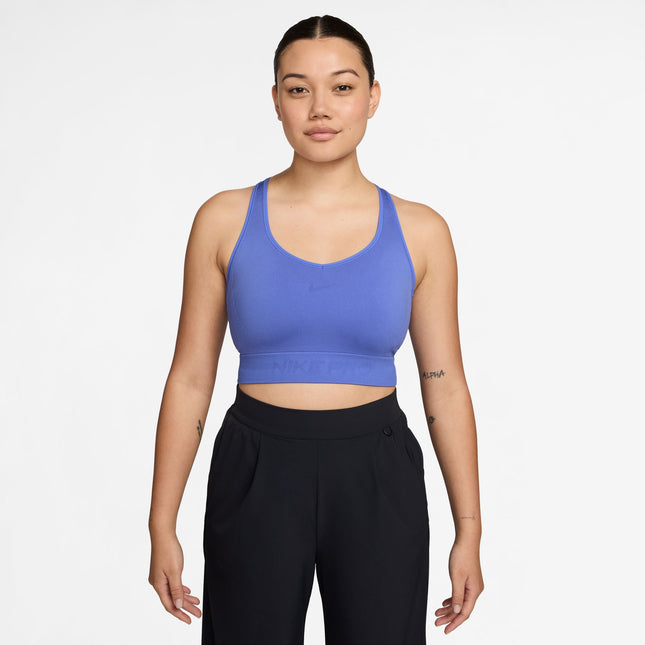 Nike Womens Pro Cropped Seamless Tank Top - Violet