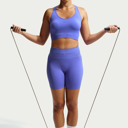 Nike Womens Pro Cropped Seamless Tank Top - Violet