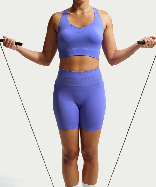 Nike Womens Pro Cropped Seamless Tank Top - Violet