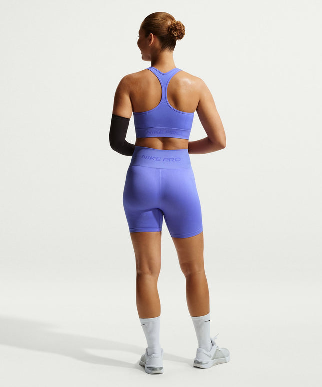 Nike Womens Pro Cropped Seamless Tank Top - Violet