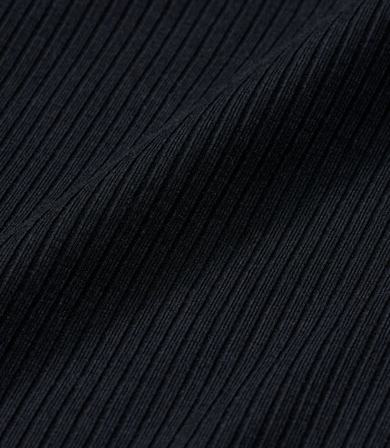 Nike Womens Sportswear Chill Knit Ribbed Top - Black