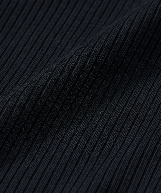 Nike Womens Sportswear Chill Knit Ribbed Top - Black