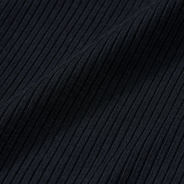 Nike Womens Sportswear Chill Knit Ribbed Top - Black